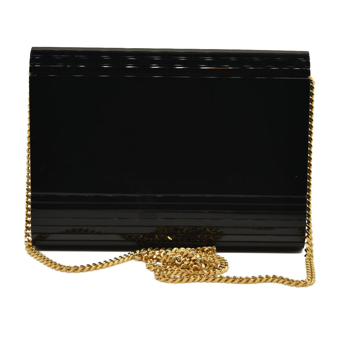 SAINT LAURENT VICKY MINIAUDIERE IN PLEXIGLASS