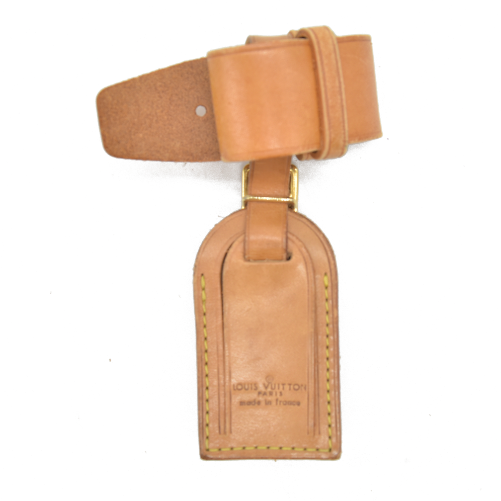 Louis Vuitton Vachetta Luggage Tag and Handle Strap Set SMALL 12
