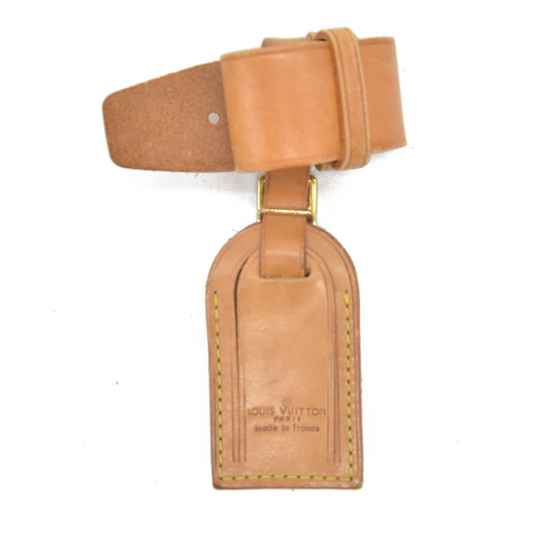 Louis Vuitton Vachetta Luggage Tag and Handle Strap Set SMALL 12