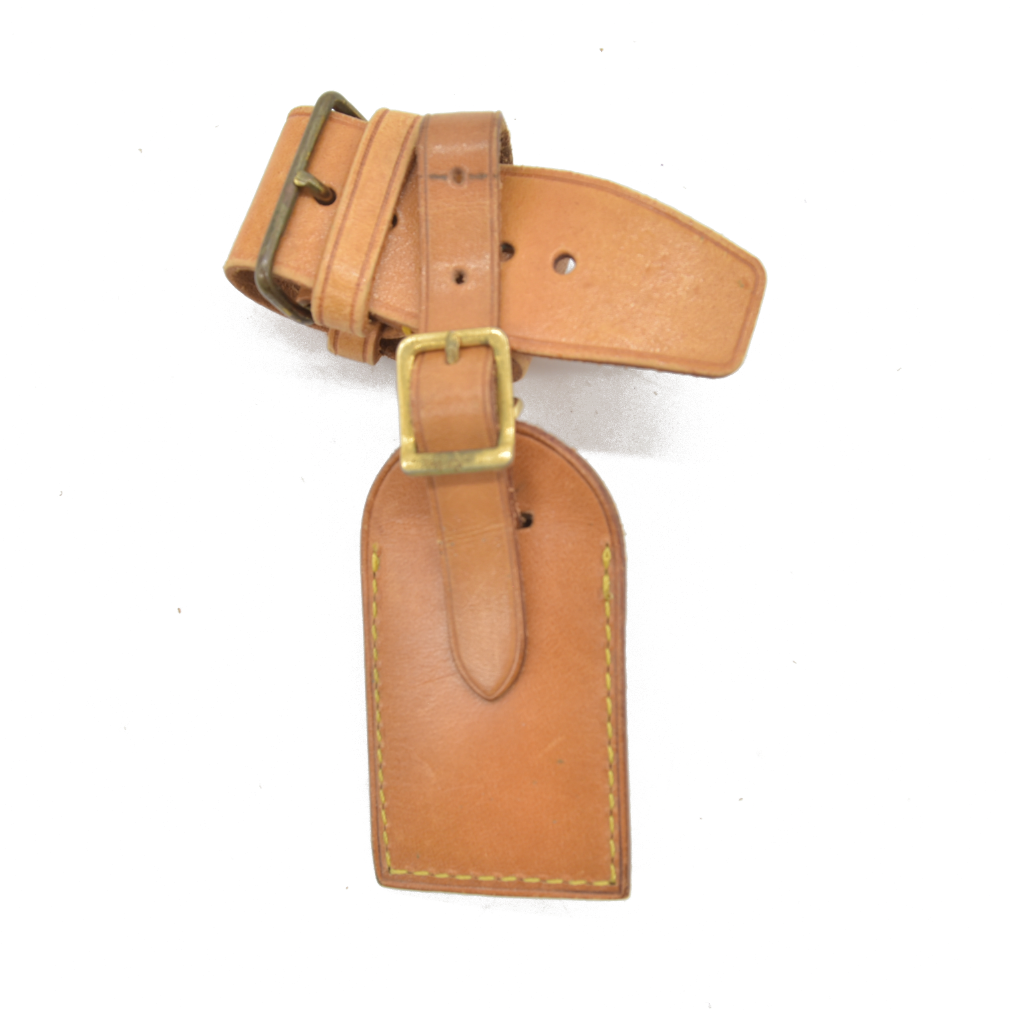 Louis Vuitton Vachetta Luggage Tag and Handle Strap Set SMALL 12