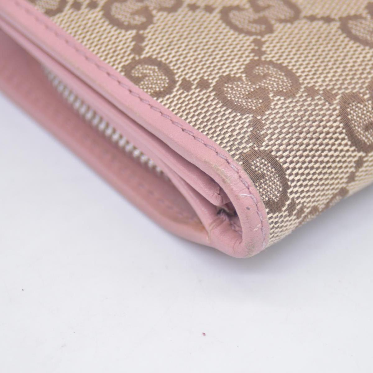 Gucci Gucci Beige/Brown GG Canvas And Leather Interlocking G Long Wallet CONSIGNMENT