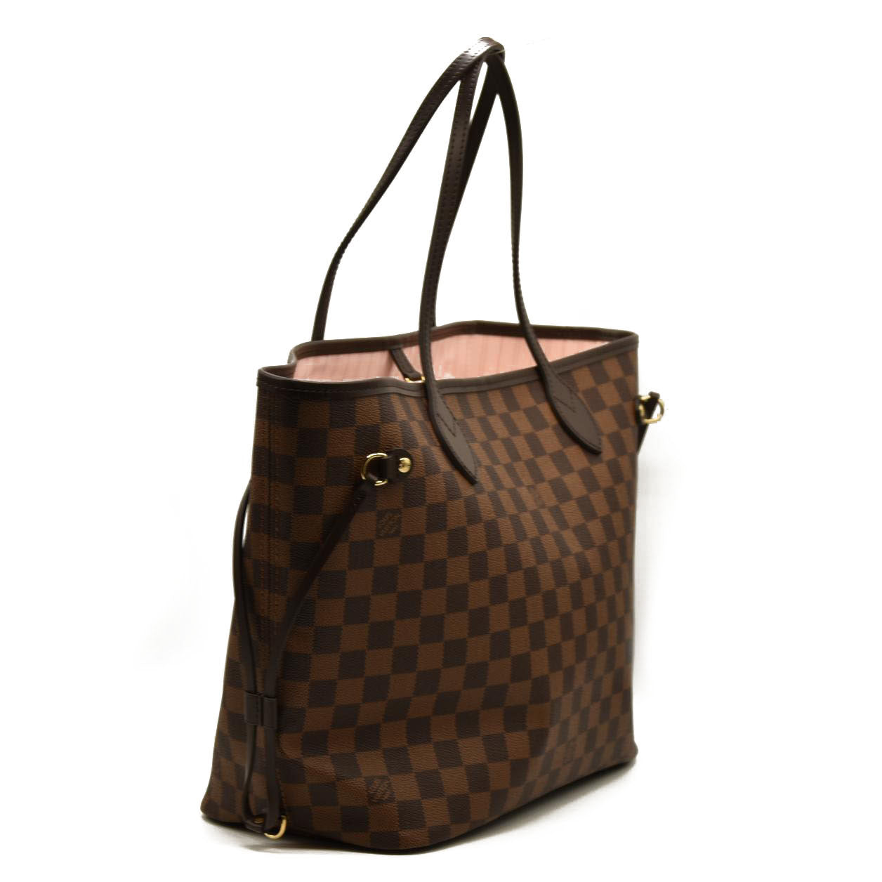 Louis Vuitton  Damier Ebene Neo Neverfull MM Rose Ballerine