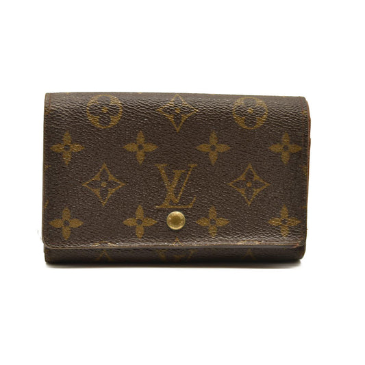 Louis Vuitton  Monogram Porte-Monnaie Billets Tresor Wallet CA0064