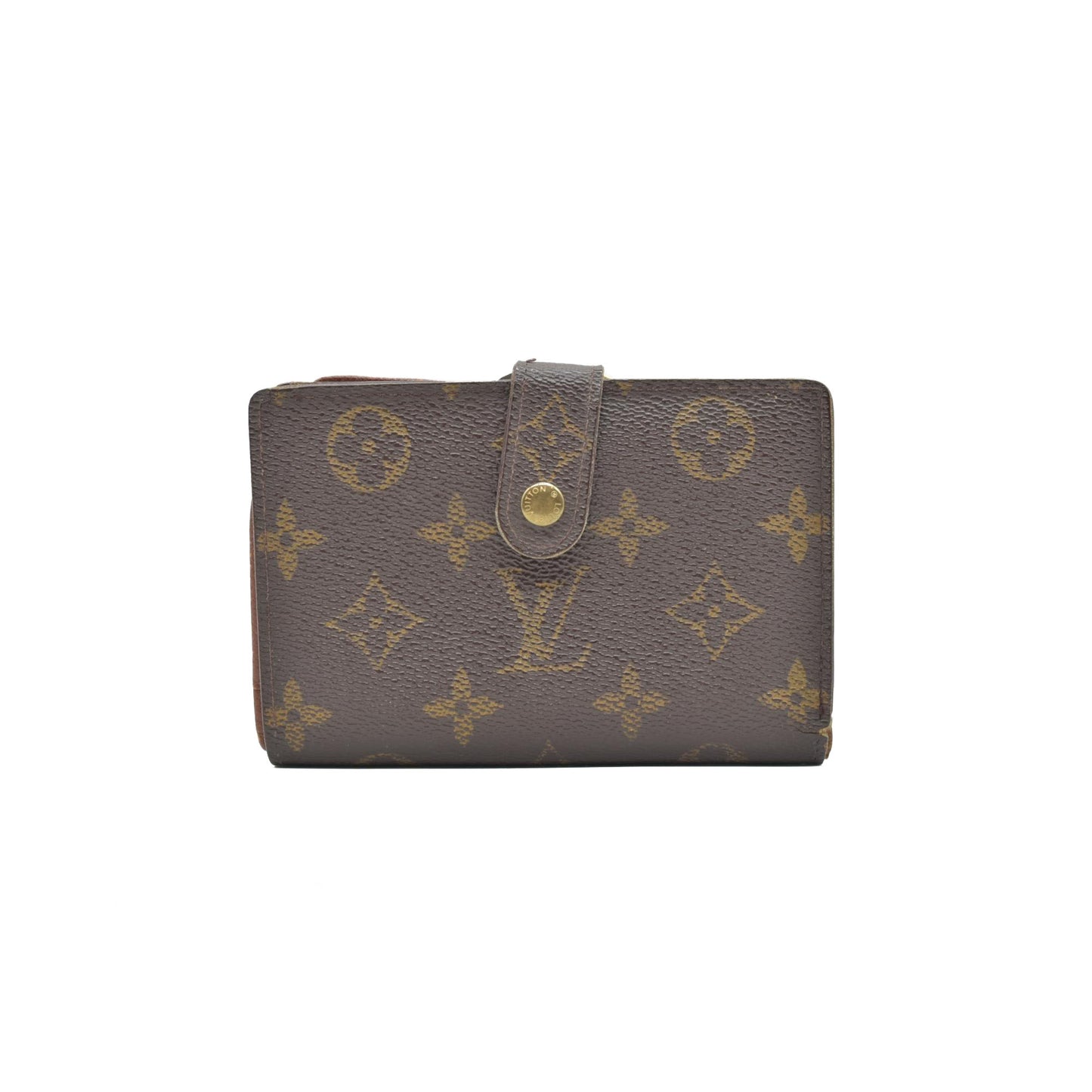 $750 2000 Louis Vuitton Monogram French Purse Wallet  TH1010