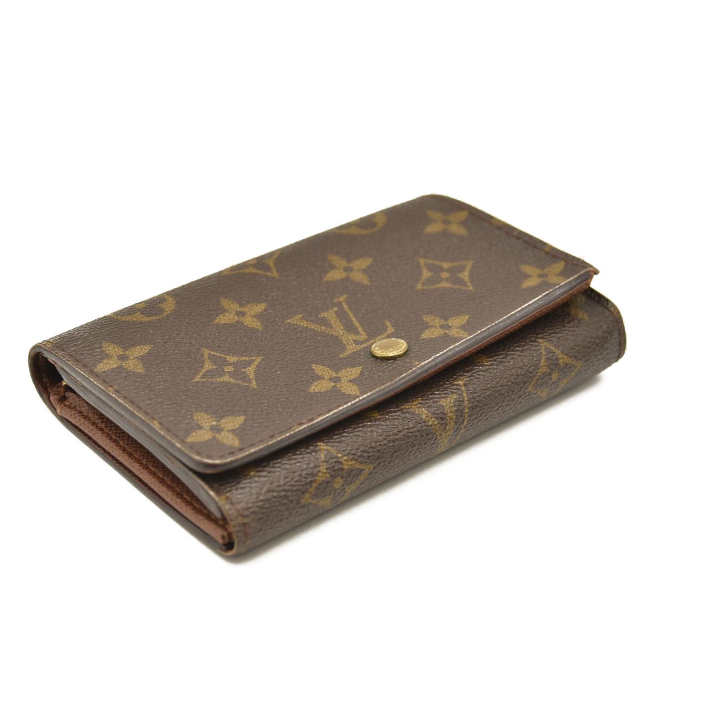 Louis Vuitton  Monogram Porte-Monnaie Billets Tresor Wallet CA0064