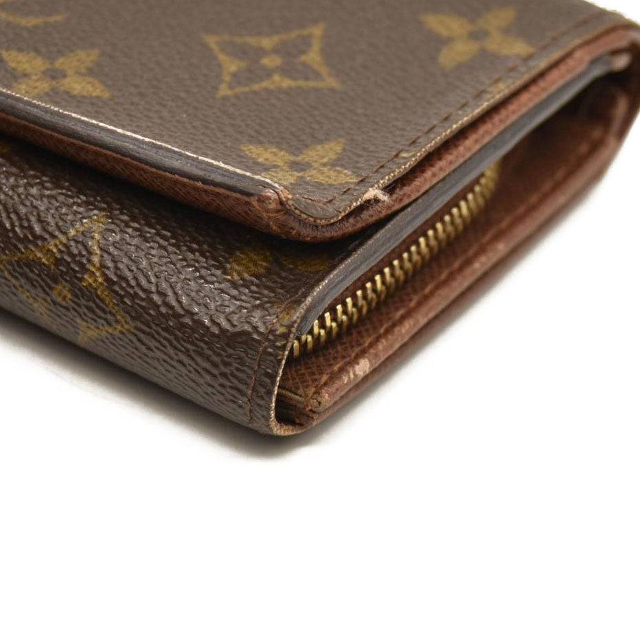 Louis Vuitton  Monogram Porte-Monnaie Billets Tresor Wallet CA0064