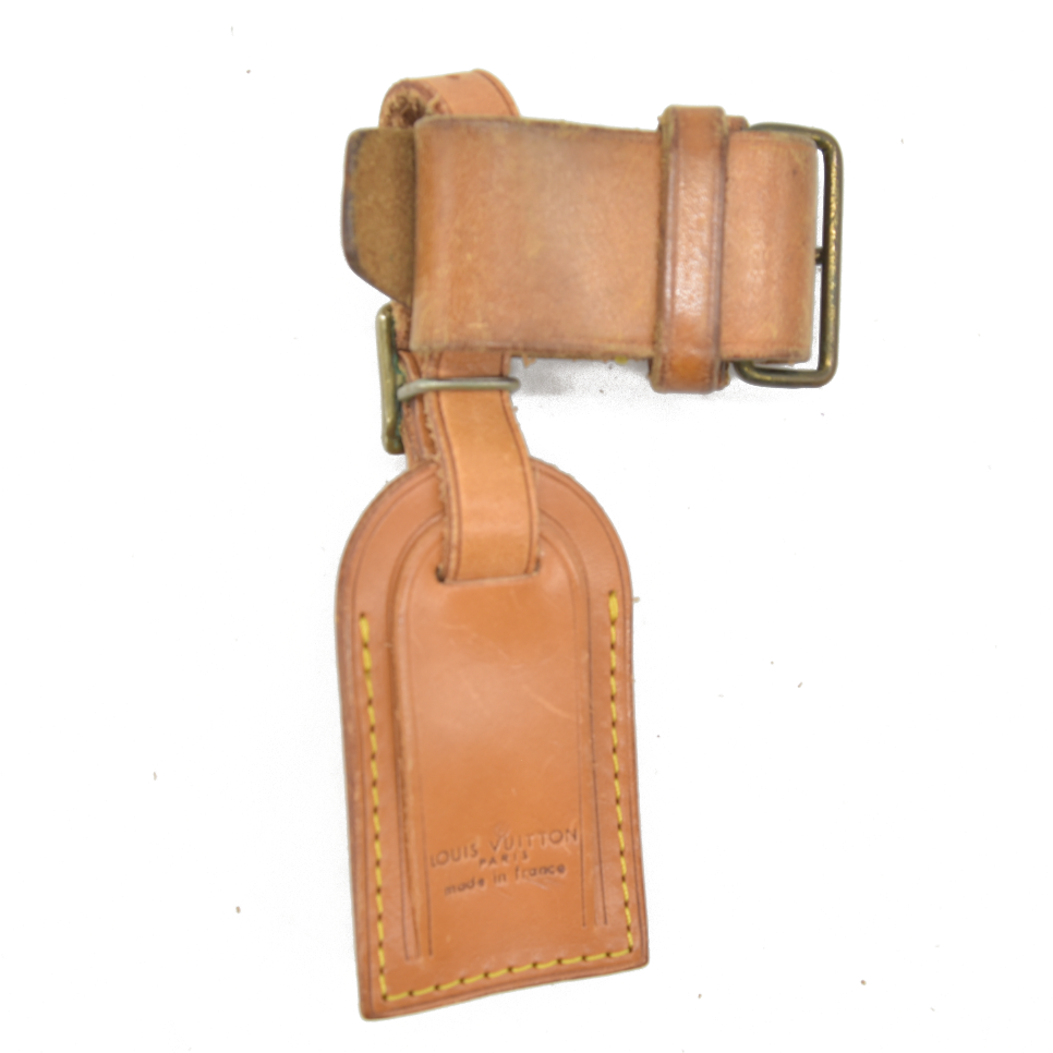 Louis Vuitton Vachetta Luggage Tag and Handle Strap Set SMALL 15