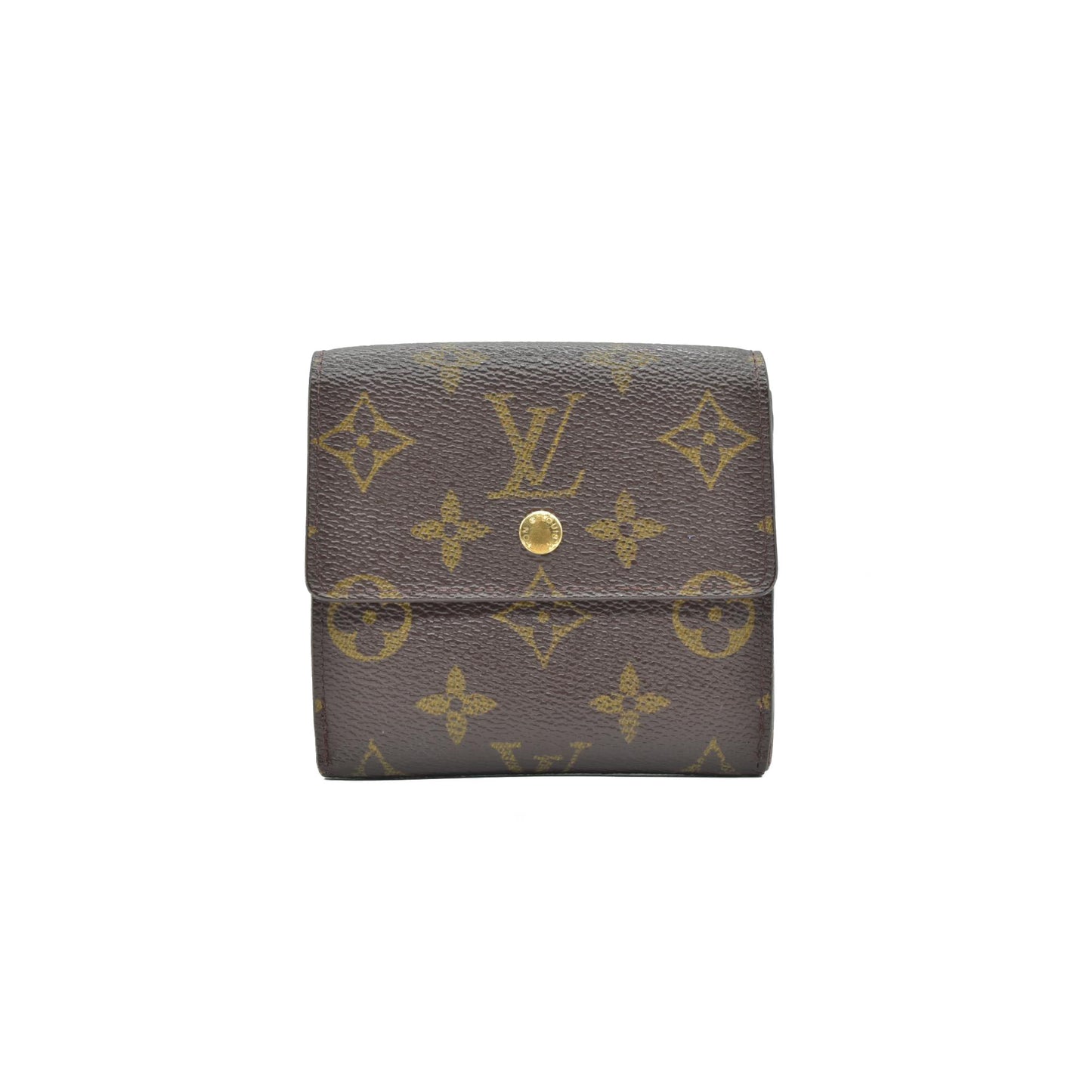Louis Vuitton Monogram Portefeiulle Elise Trifold Wallet Brown SD0031