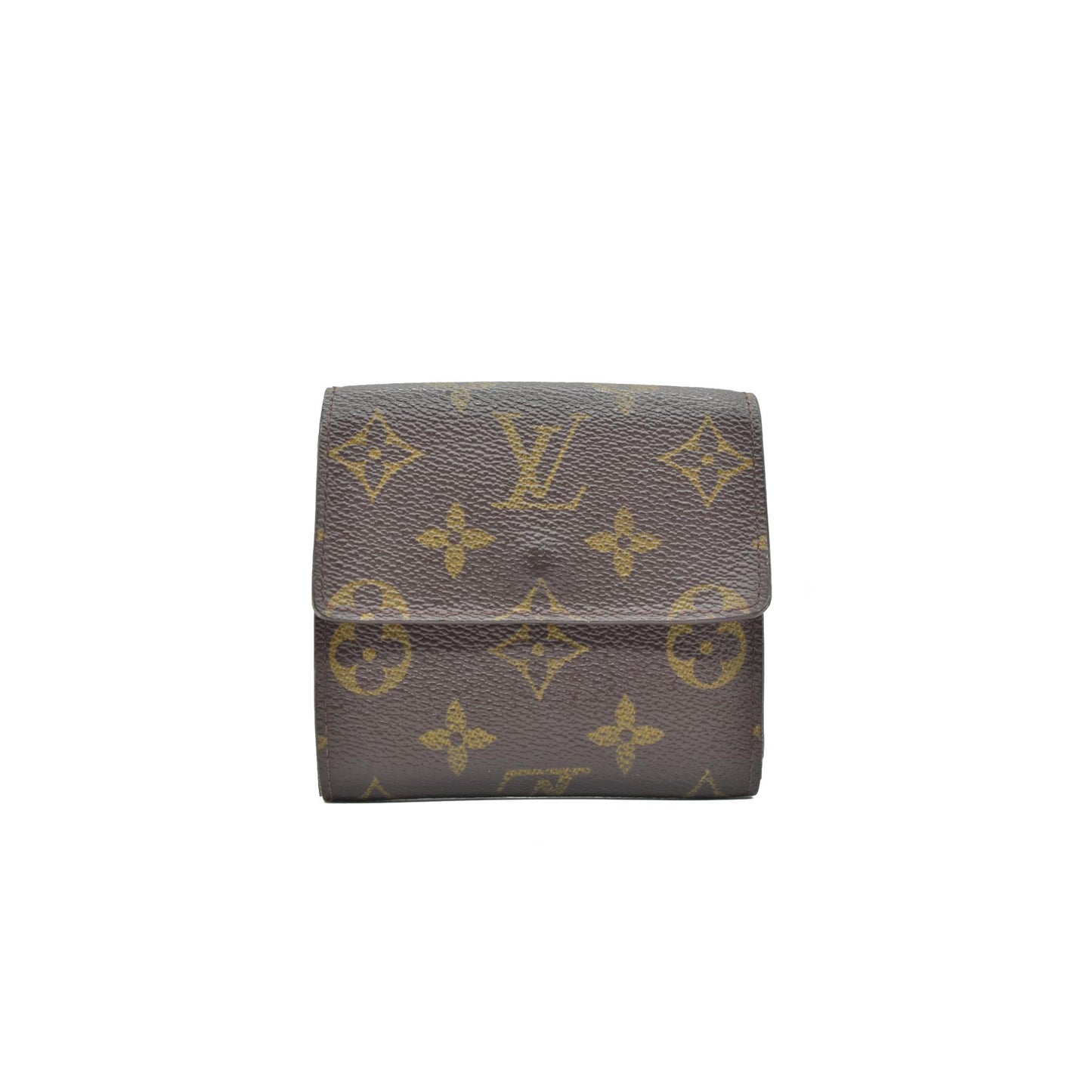 Louis Vuitton Monogram Portefeiulle Elise Trifold Wallet Brown SD0031