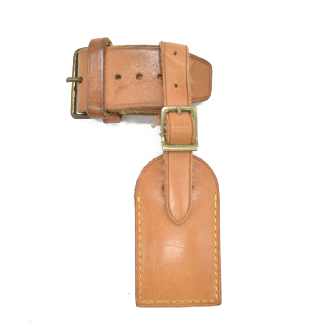 Louis Vuitton Vachetta Luggage Tag and Handle Strap Set SMALL 15