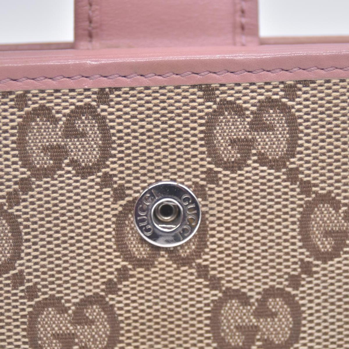 Gucci Gucci Beige/Brown GG Canvas And Leather Interlocking G Long Wallet CONSIGNMENT
