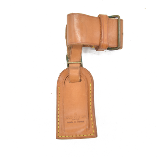 Louis Vuitton Vachetta Luggage Tag and Handle Strap Set SMALL 17