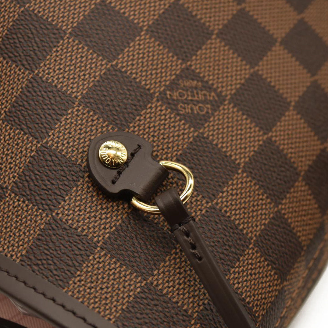 Louis Vuitton  Damier Ebene Neo Neverfull MM Rose Ballerine