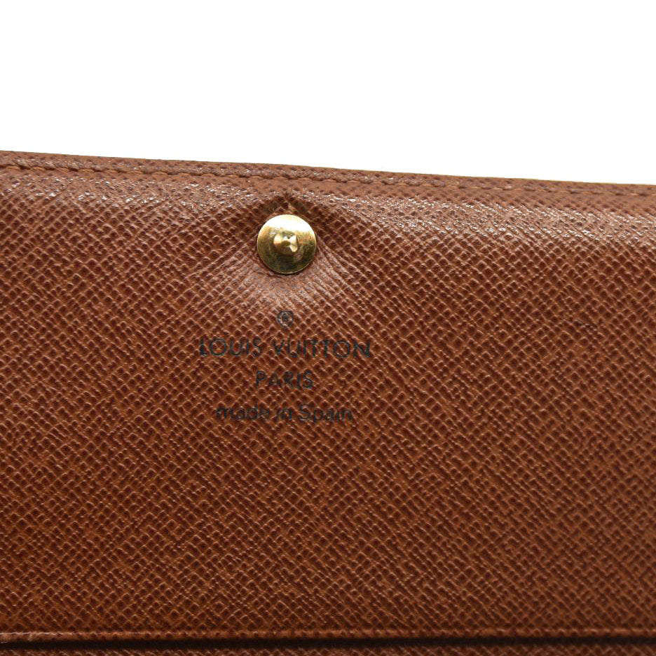 Louis Vuitton  Monogram Porte-Monnaie Billets Tresor Wallet CA0064