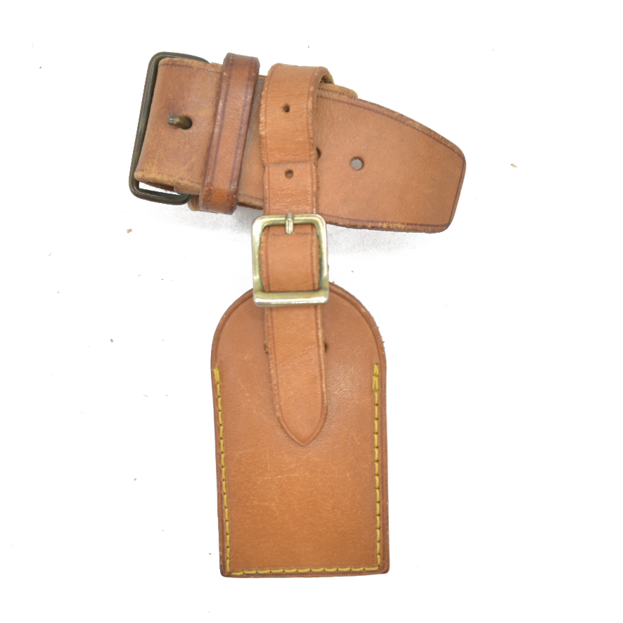 Louis Vuitton Vachetta Luggage Tag and Handle Strap Set SMALL 18