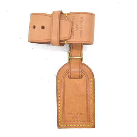 Louis Vuitton Vachetta Luggage Tag and Handle Strap Set SMALL 19