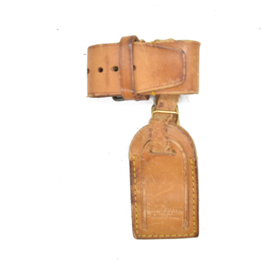 Louis Vuitton Vachetta Luggage Tag and Handle Strap Set SMALL 20