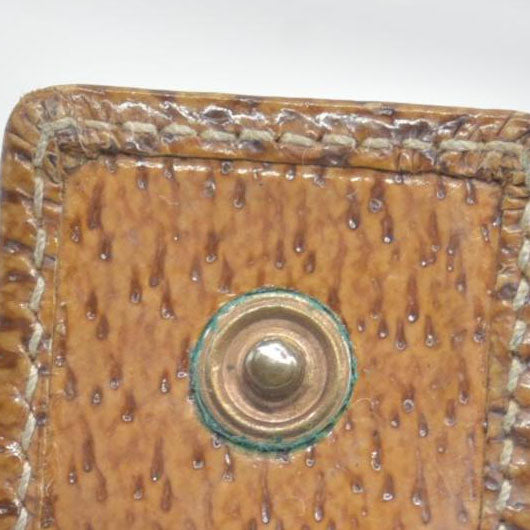 $420 Gucci Gucci Beige/Brown GG Canvas Nailhead Compact Wallet CONSIGNMENT