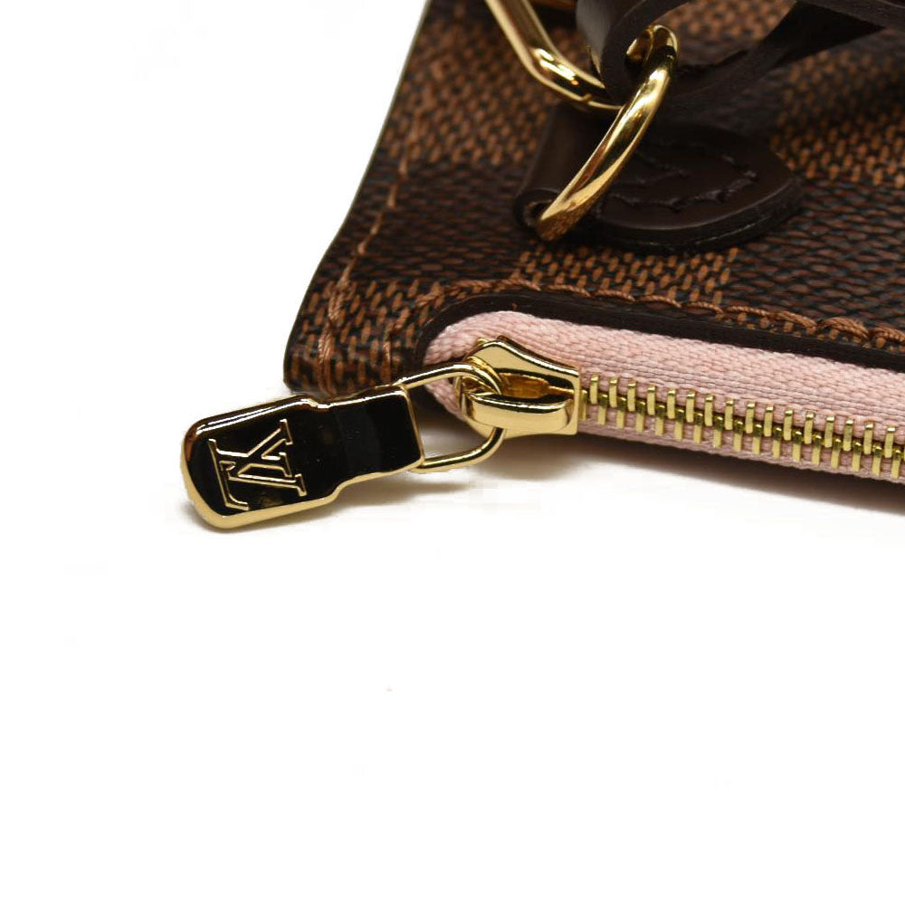 Louis Vuitton  Damier Ebene Neo Neverfull MM Rose Ballerine