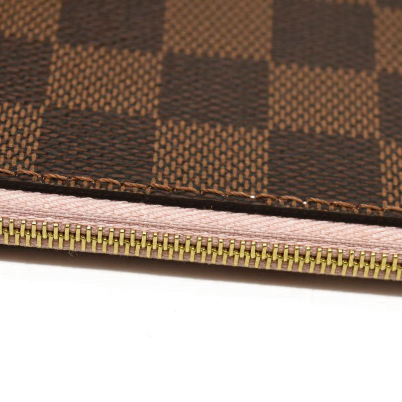 Louis Vuitton  Damier Ebene Neo Neverfull MM Rose Ballerine