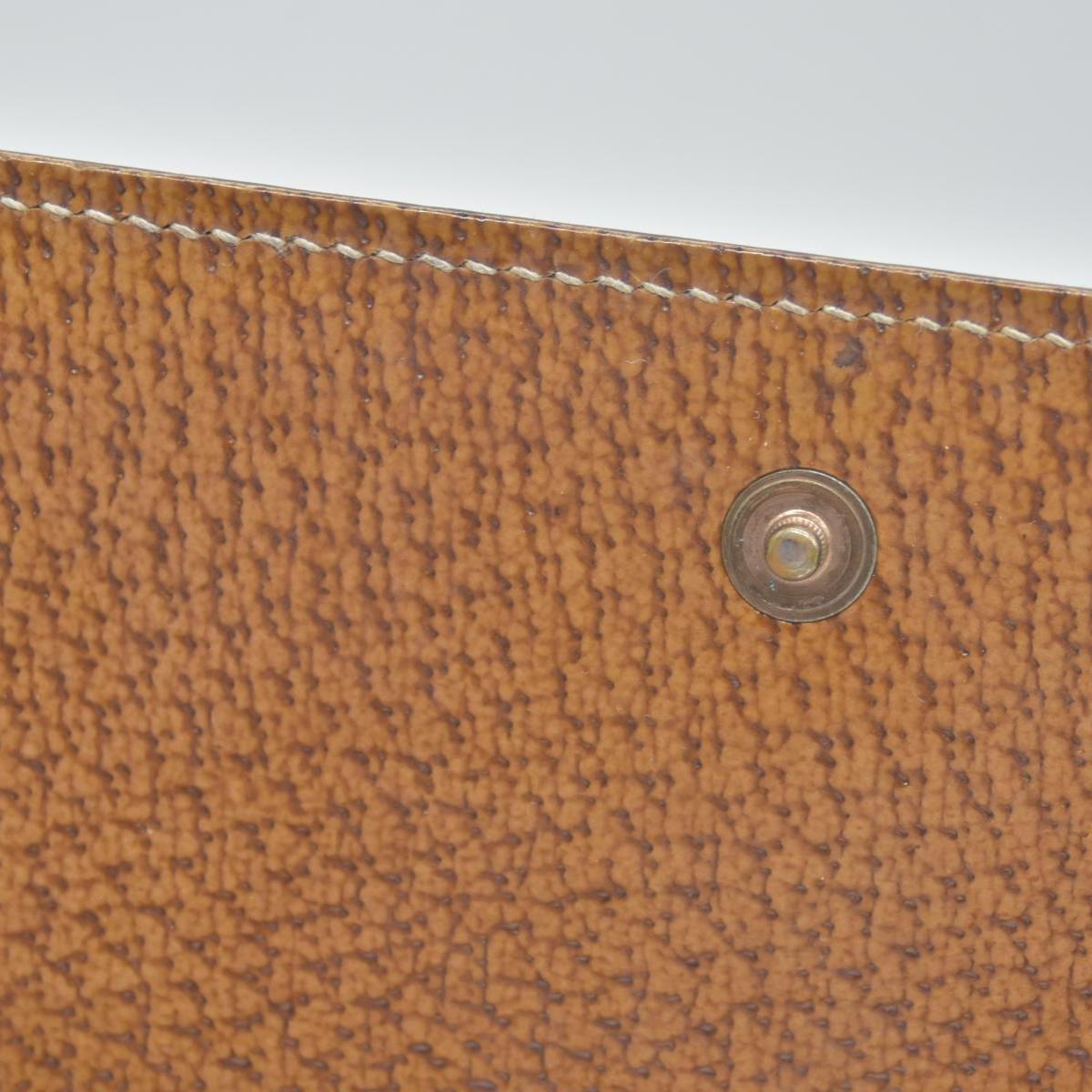 $420 Gucci Gucci Beige/Brown GG Canvas Nailhead Compact Wallet CONSIGNMENT