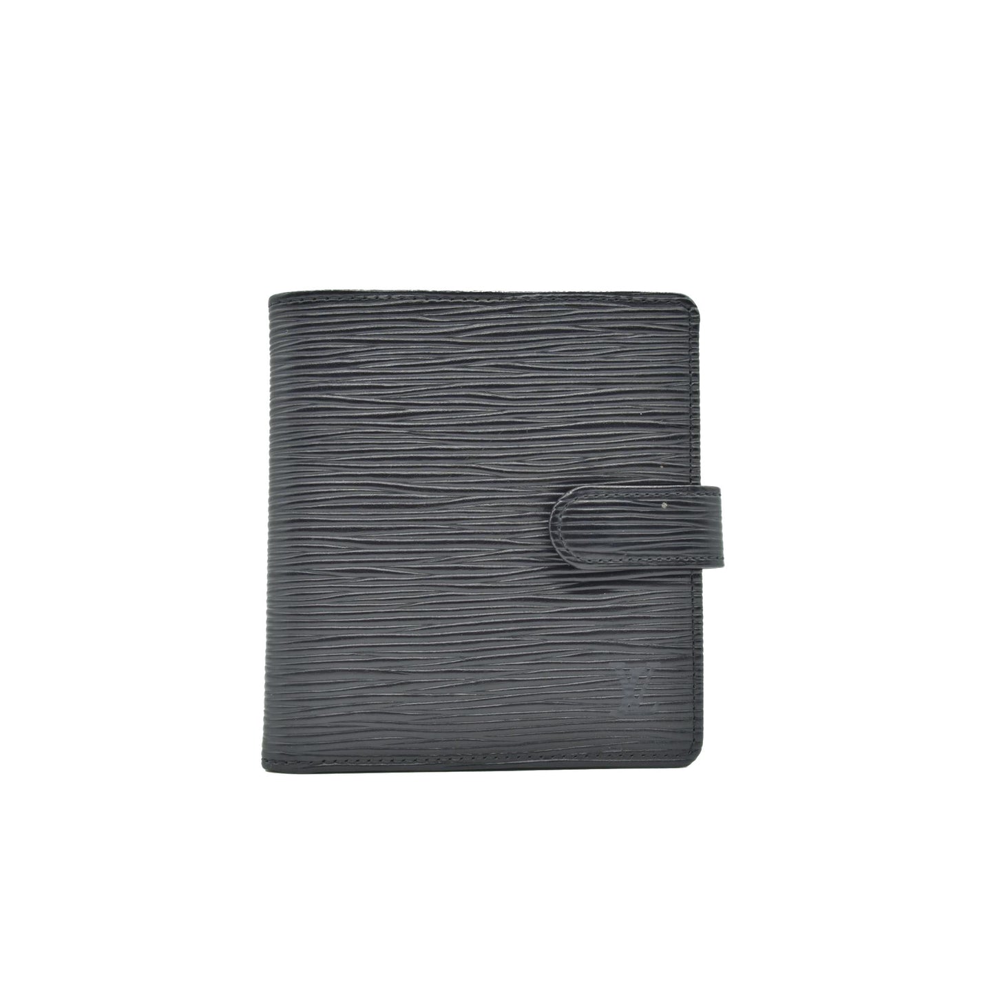 Louis Vuitton Epi Leather Porte Billes Compact Wallet Black MI0070