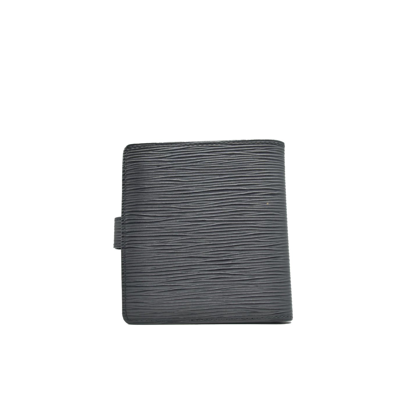 Louis Vuitton Epi Leather Porte Billes Compact Wallet Black MI0070