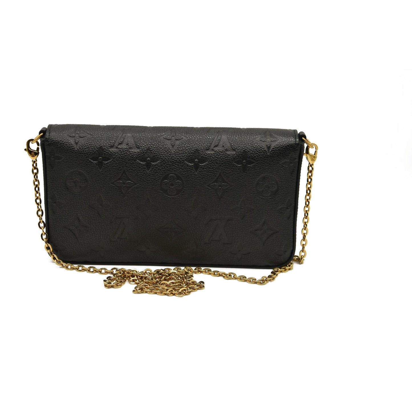 Louis Vuitton  Empreinte Pochette Felicie Chain Wallet Black