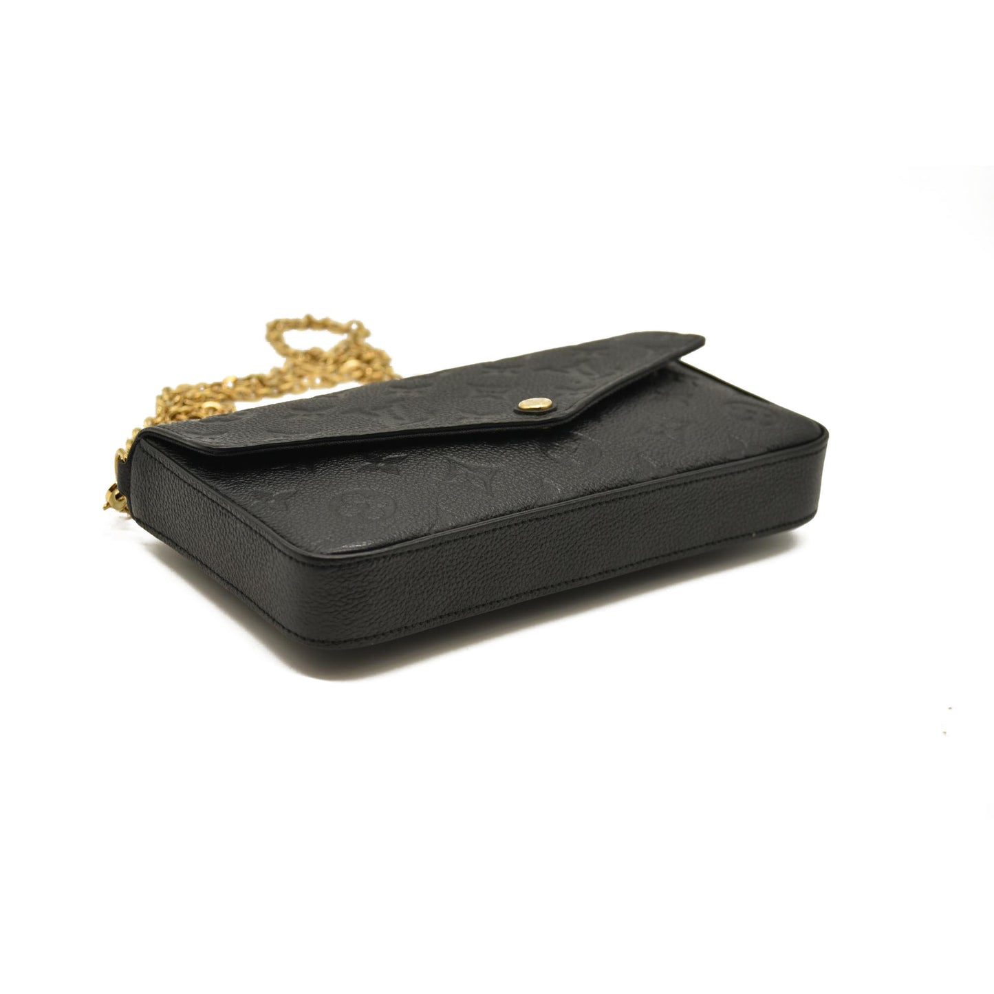 Louis Vuitton  Empreinte Pochette Felicie Chain Wallet Black