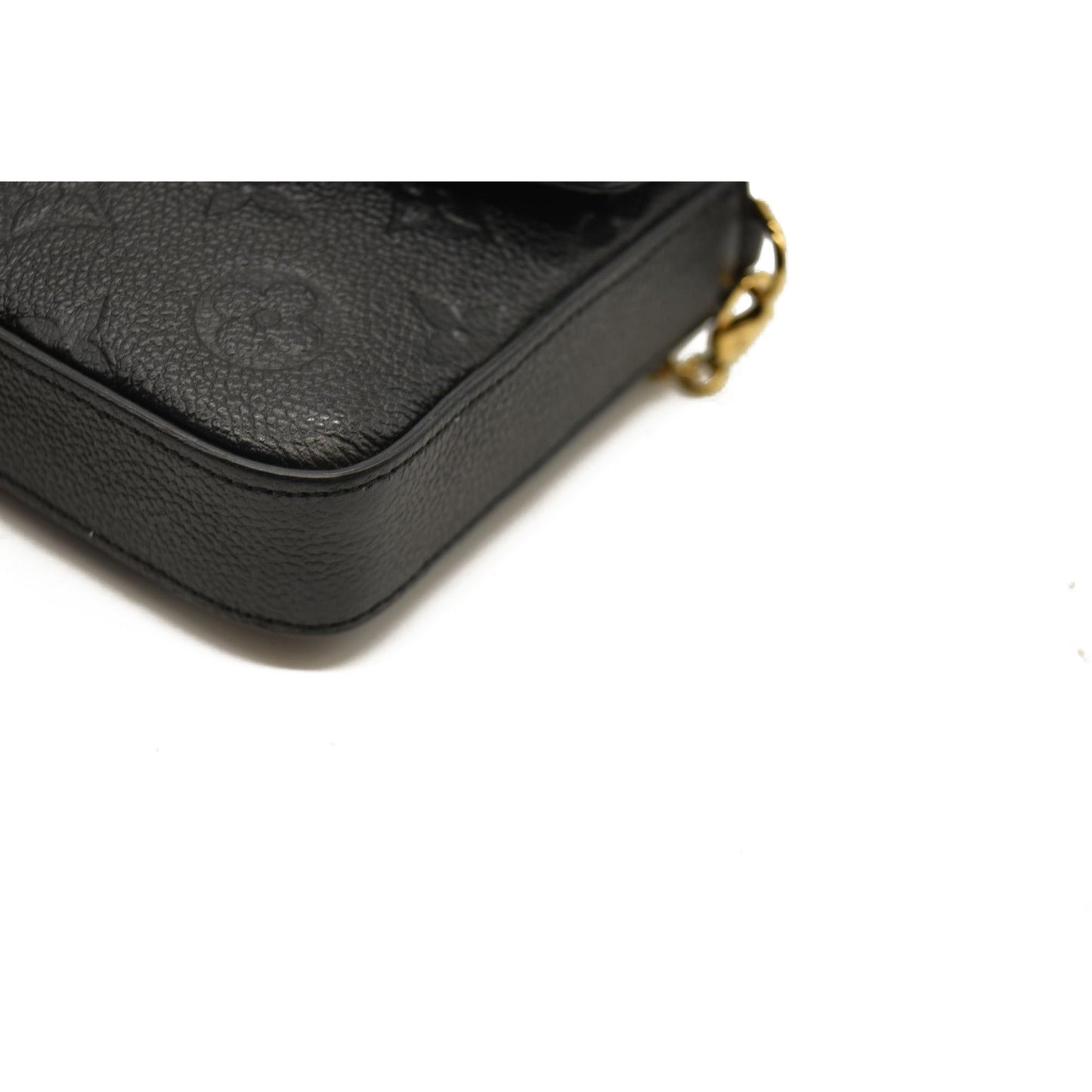 Louis Vuitton  Empreinte Pochette Felicie Chain Wallet Black