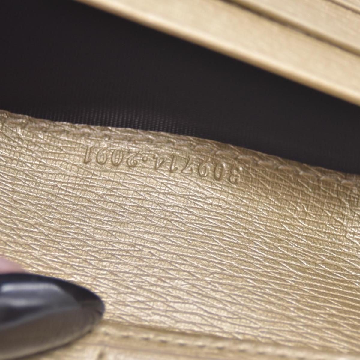 Gucci  Interlocking G Logo Leather Bifold Wallet CONSIGNMENT