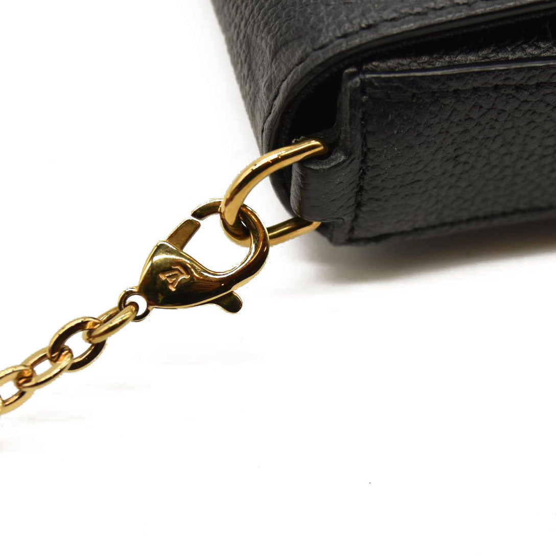 Louis Vuitton  Empreinte Pochette Felicie Chain Wallet Black