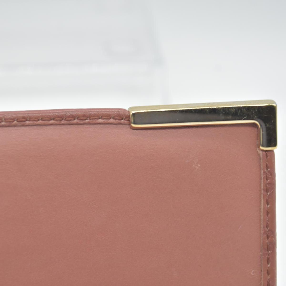 $690 Gucci Pink Microguccissima Leather Continental Wallet on Chain CONSIGNMENT