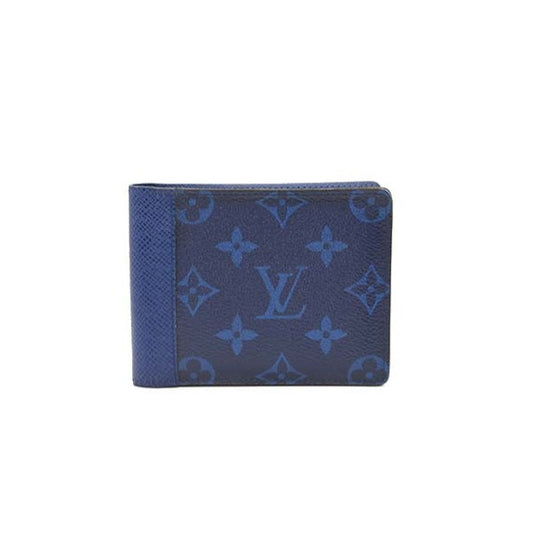 $560 LOUIS VUITTON Taigarama Multiple Wallet Cobalt