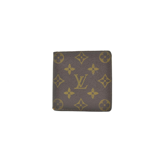 $515 1980s WELL WORN Louis Vuitton Monogram Marco Wallet