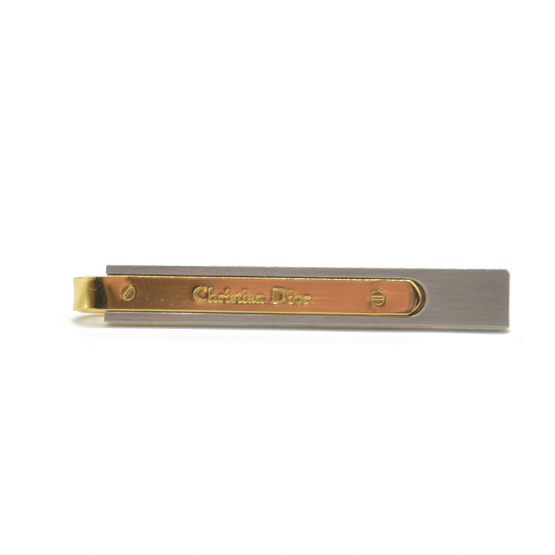 $680 Dior Tie Clips Gold and Silver