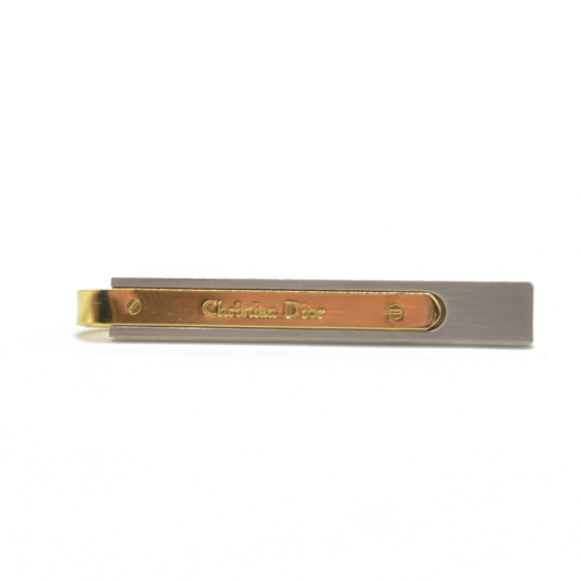 $680 Dior Tie Clips Gold and Silver