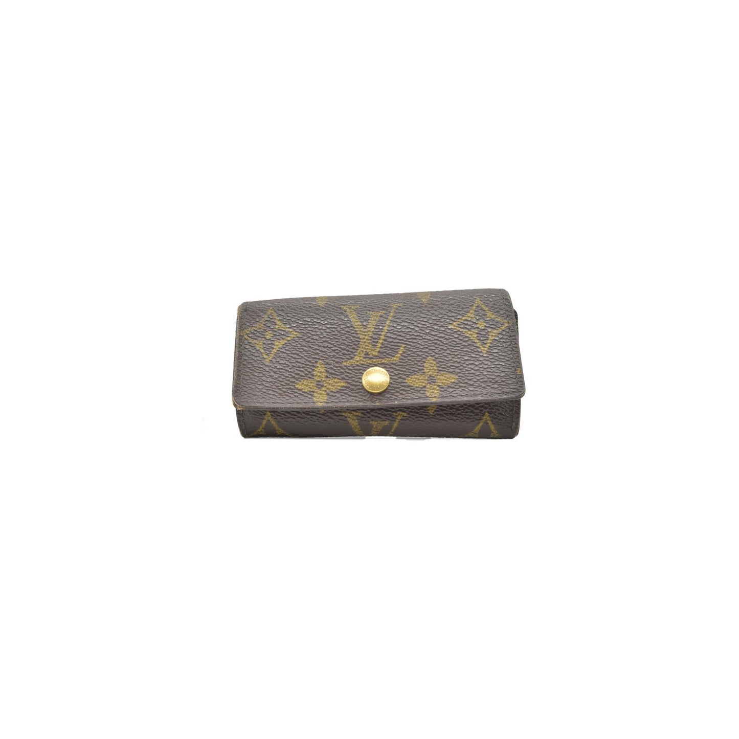 $345 Louis Vuitton Monogram Multicles 4 Ring Key Case Brown SD0916