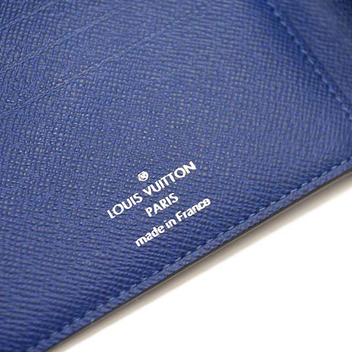 $560 LOUIS VUITTON Taigarama Multiple Wallet Cobalt