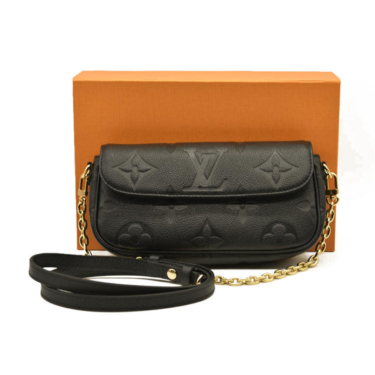 Louis Vuitton  Empreinte Monogram Giant Ivy Wallet On Chain Black RFID