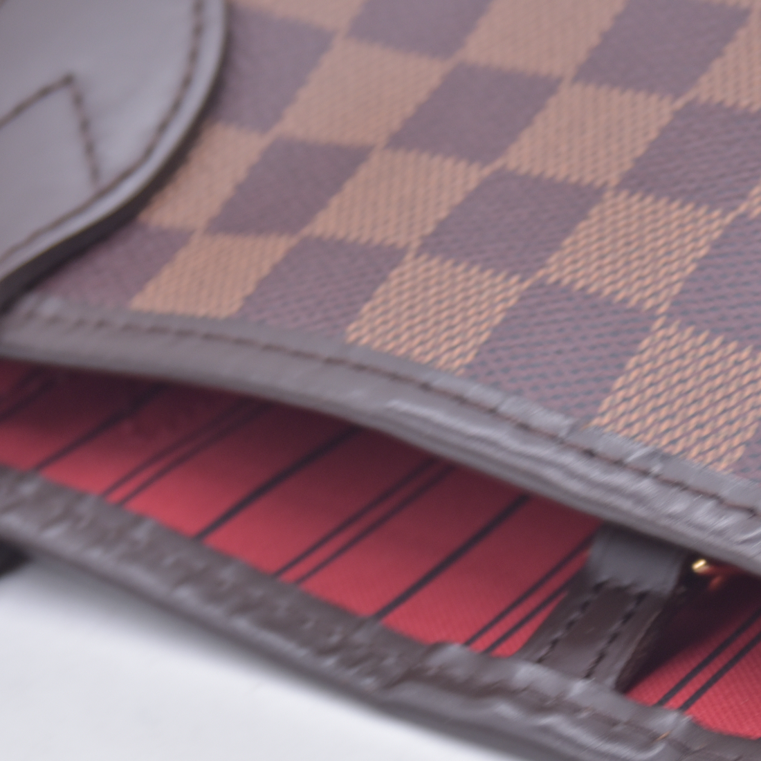 $2310 USA 2019 Louis Vuitton Damier Ebene Neverfull GM with Pouch 10021271 SD4119