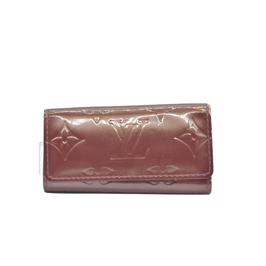 $350 2007 Louis Vuitton Monogram Vernis Leather 4 Ring Key Case CA4067