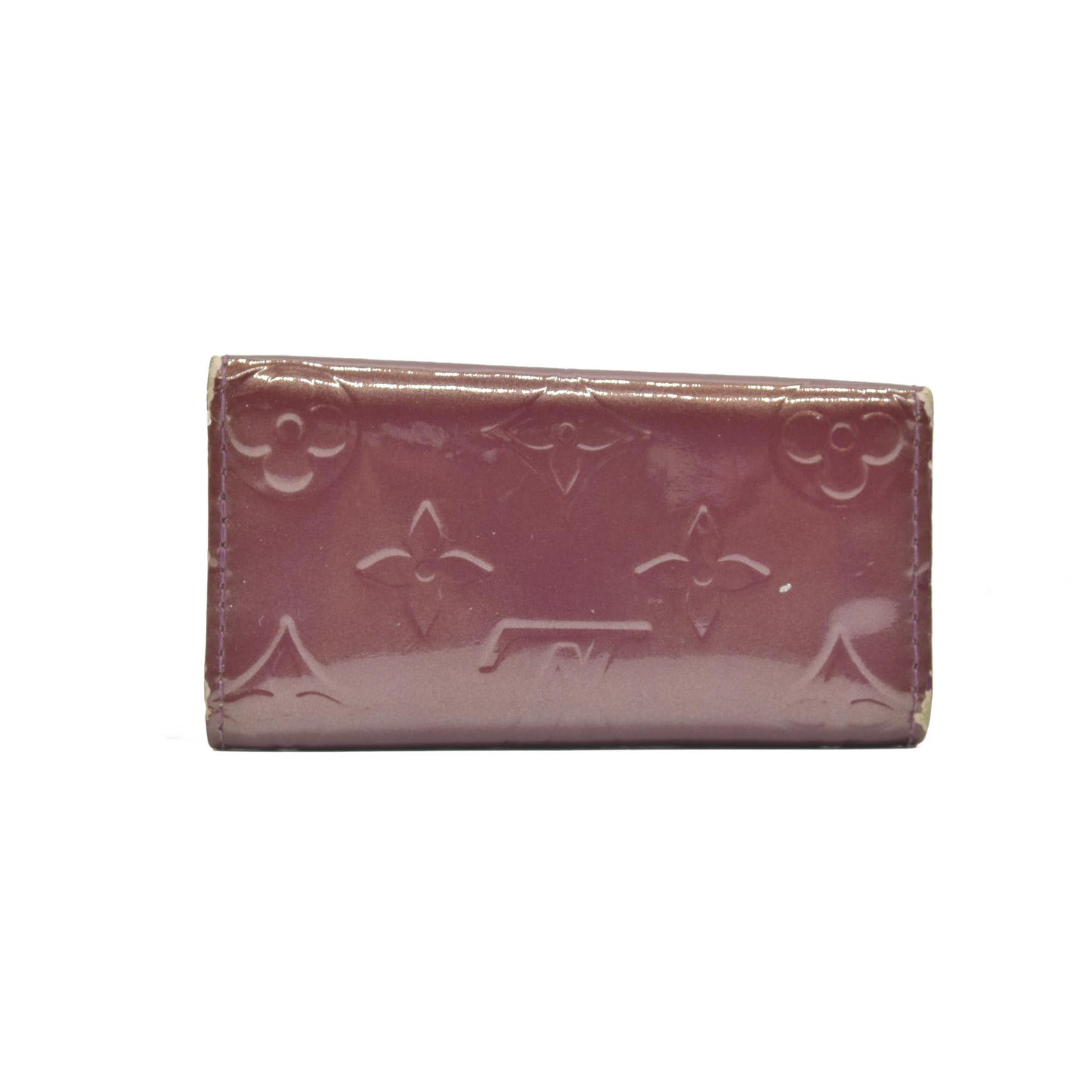 $350 2007 Louis Vuitton Monogram Vernis Leather 4 Ring Key Case CA4067