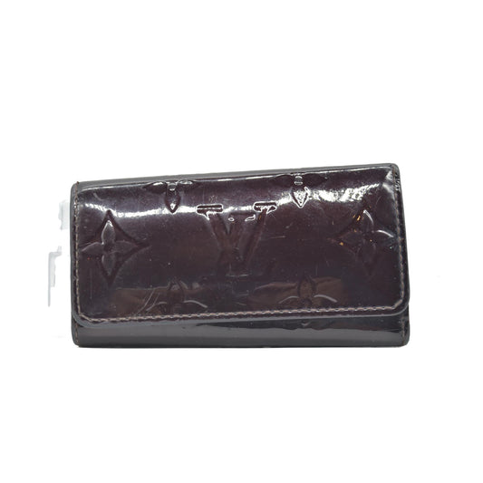 $365 2010 Louis Vuitton Monogram Vernis 4 Key Holder TS0140