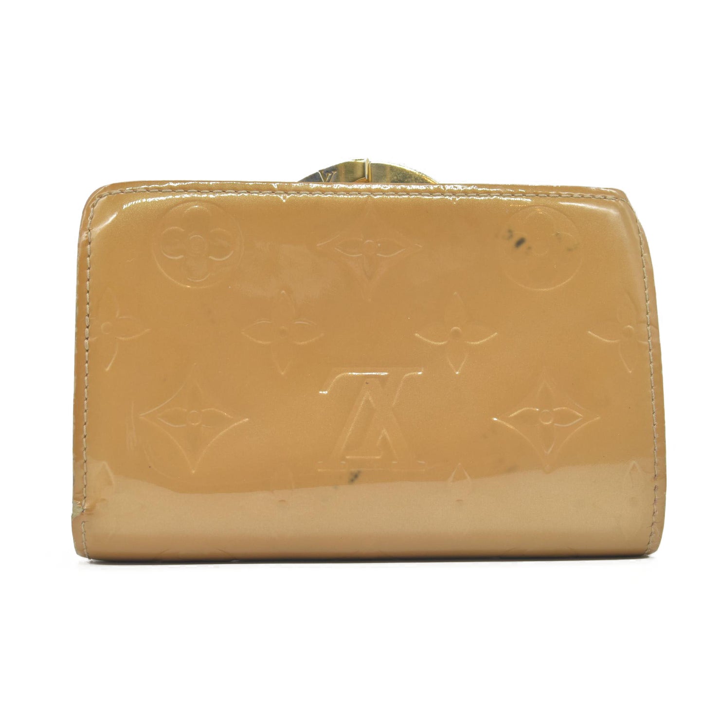 $650 2005 LOUIS VUITTON Monogram Vernis  Porte Monnaie Billets Viennois Wallet MI0025