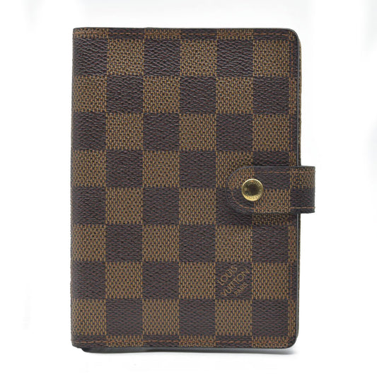 Louis Vuitton  Damier Ebene Small Ring Agenda Cover CA1002
