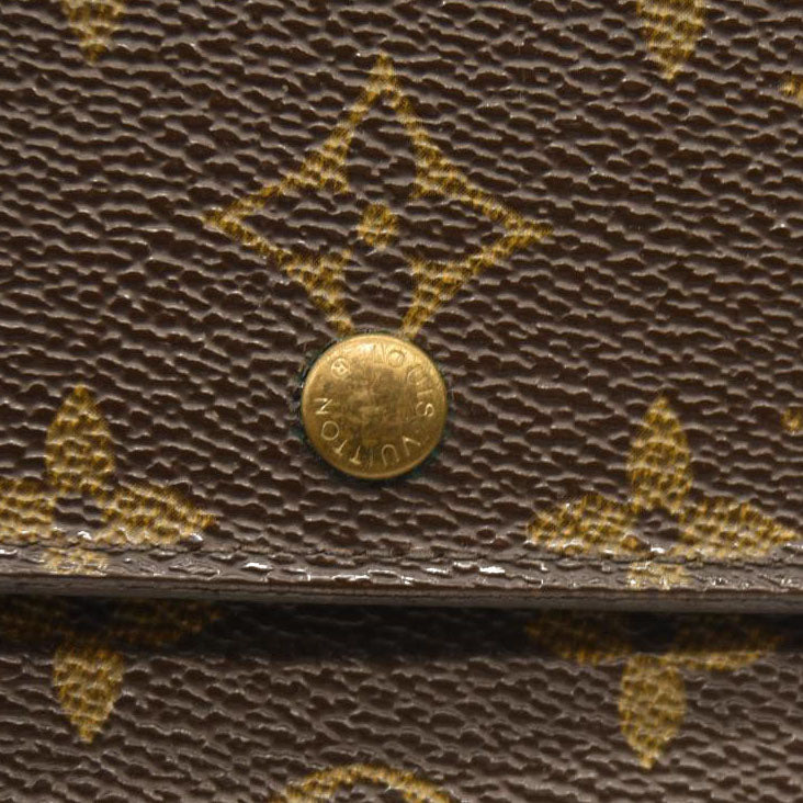Louis Vuitton  Monogram Porte Tresor Etui Papiers Wallet SP0023
