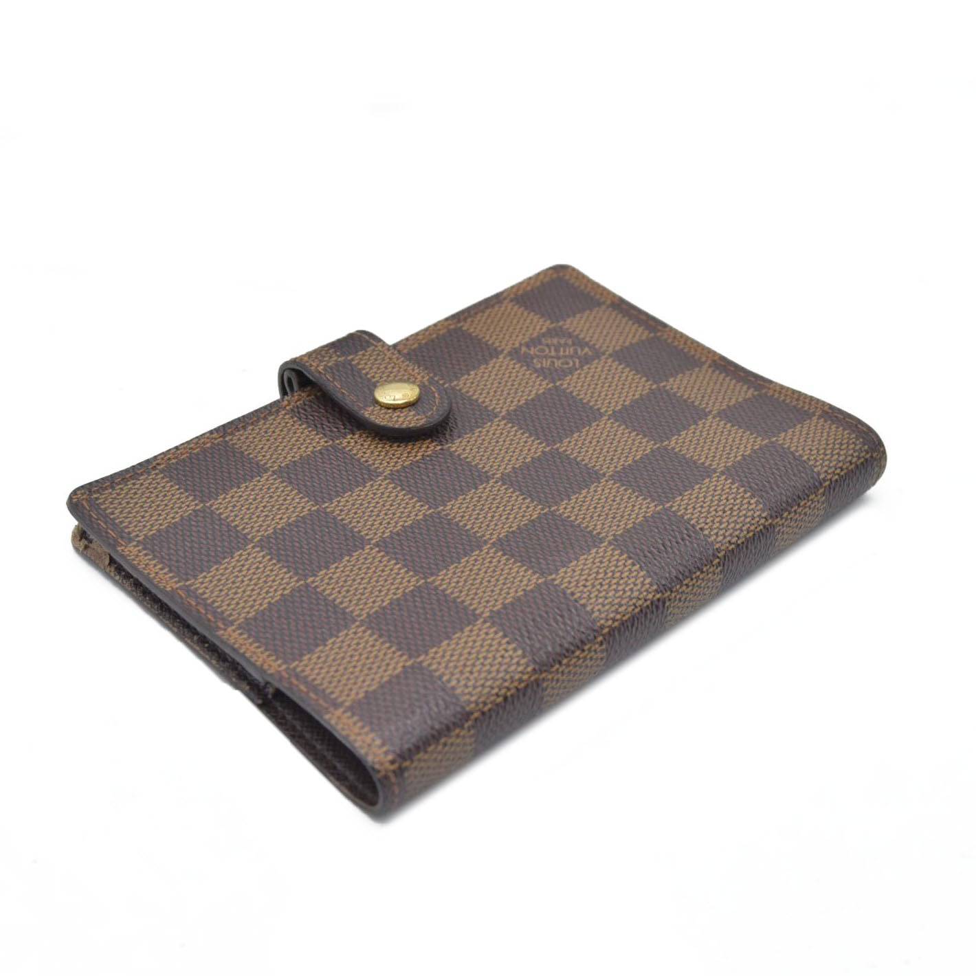 Louis Vuitton  Damier Ebene Small Ring Agenda Cover CA1002