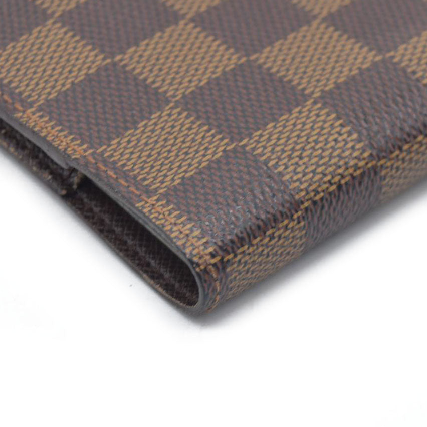Louis Vuitton  Damier Ebene Small Ring Agenda Cover CA1002