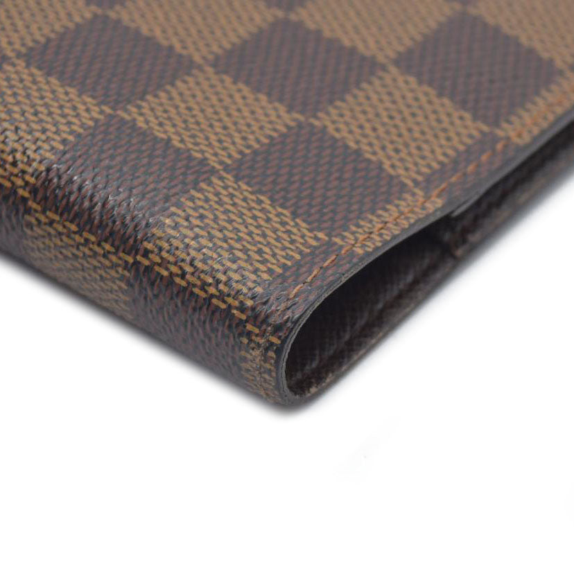 Louis Vuitton  Damier Ebene Small Ring Agenda Cover CA1002